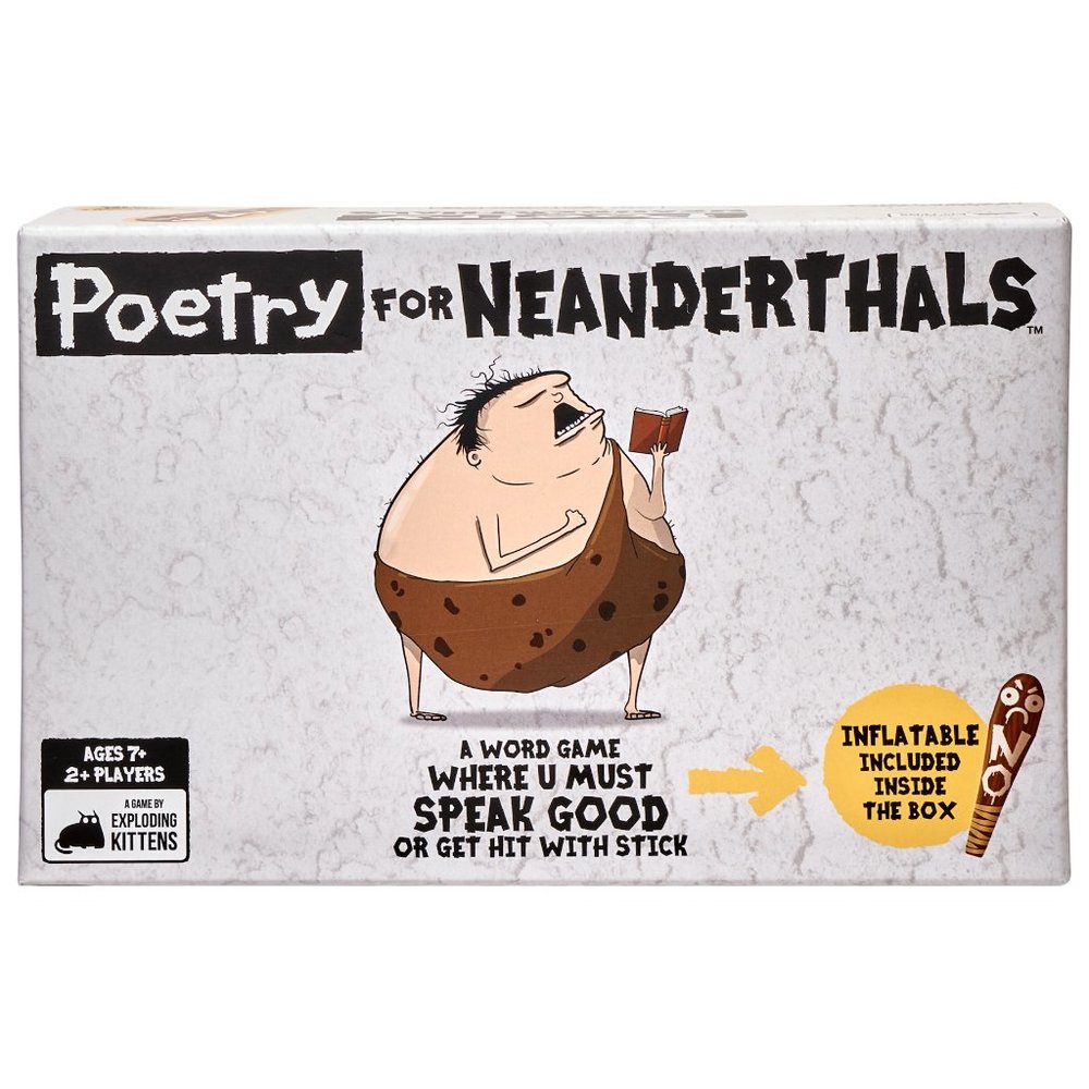 Poetry for Neanderthals Party Game by Exploding Kittens, 15 Minutes, Ages 7 and